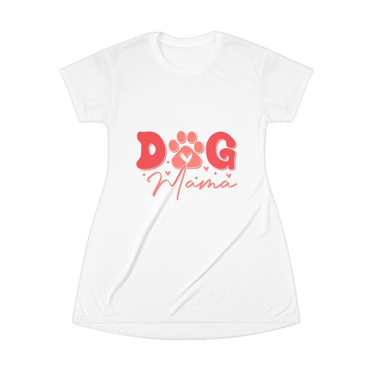 T-Shirt Dress (AOP), Dog Mama