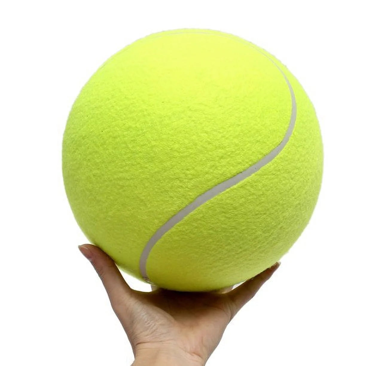 Pet Toy,9.5" Bigdogball Rubber Kelly Big Giant Tennis Ball, Thicker Durable Jumbo Dog Play Supplies Fun Thrower Chucker Training,Pet Instincts Interact Fetch Balls (No Air Pump)